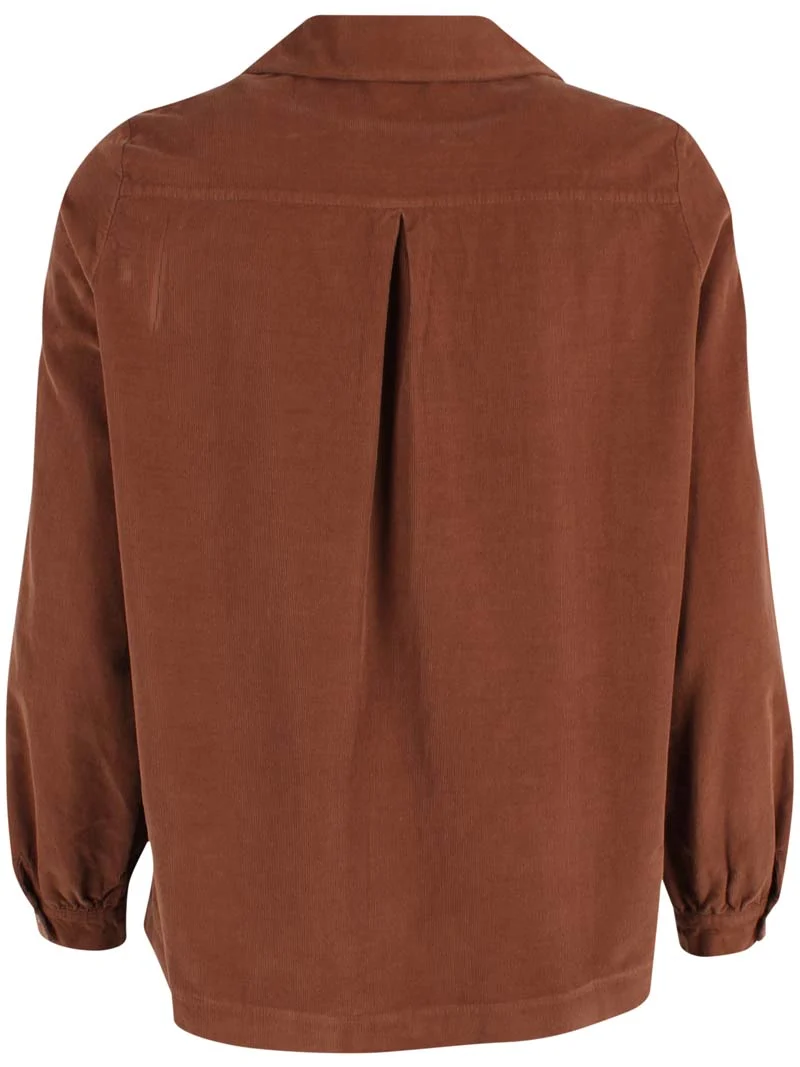 Danerosemary Cord Shirt Brown
