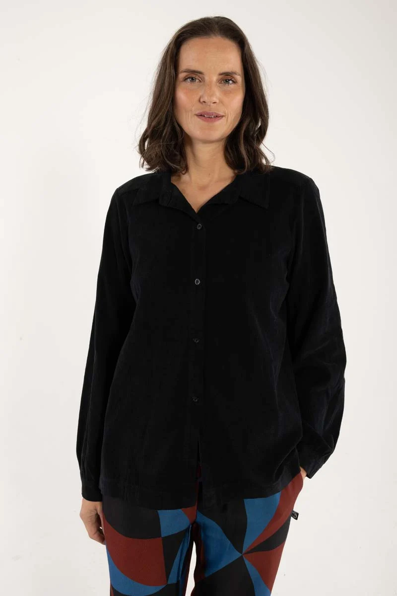 Danerosemary Cord Shirt Black