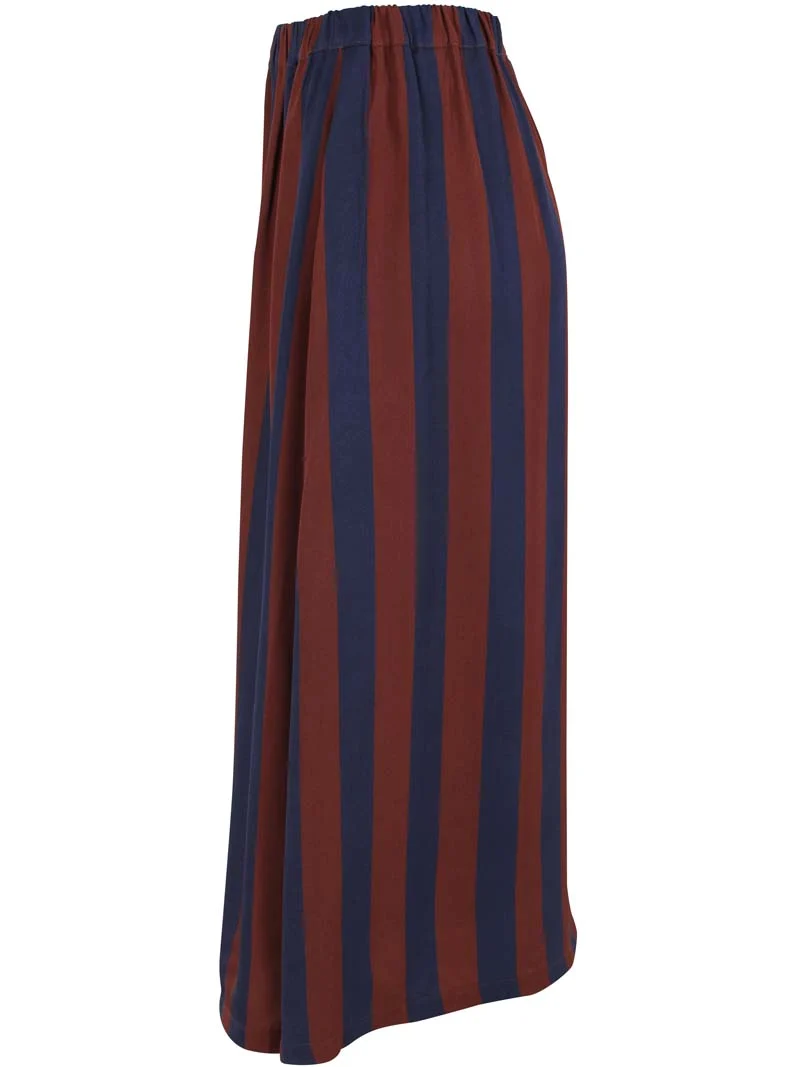 Daningrid Sateen Twill Skirt Dk Navy/Dk Merlot