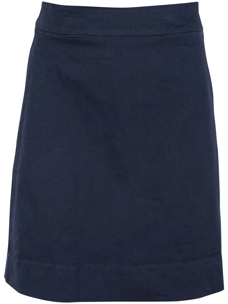 Danelondon Stretch Canvas Skirt Dk Navy
