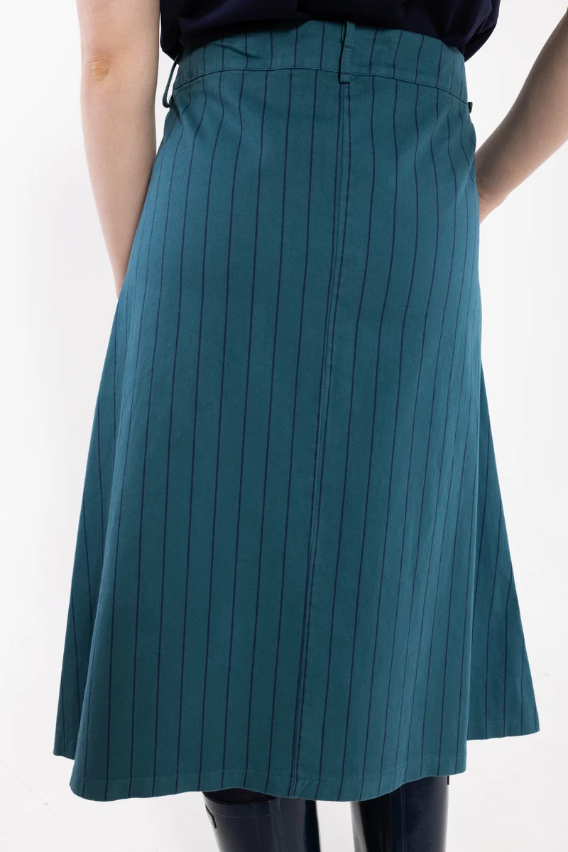 Danesweetie Stretch Canvas Skirt Dk Slate/Dk Navy