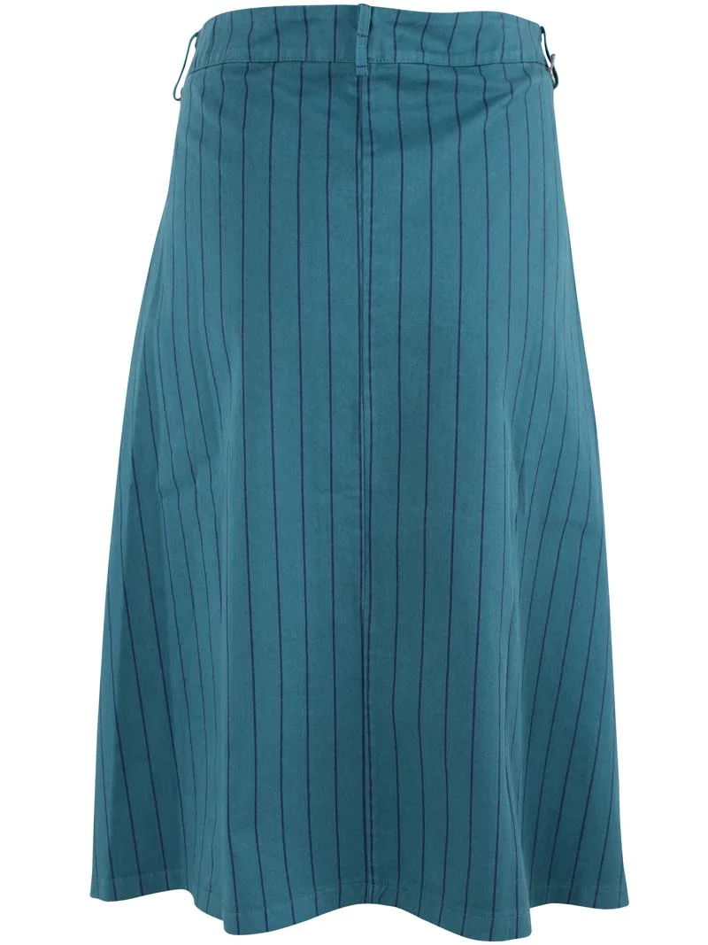 Danesweetie Stretch Canvas Skirt Dk Slate/Dk Navy