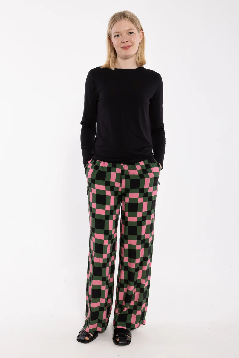 Danenynne Viscose Pants Dk Pine PIX
