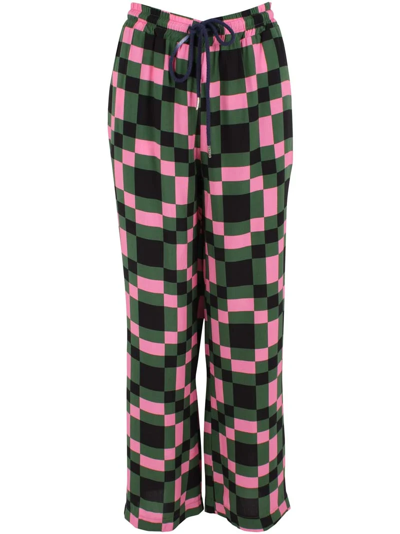 Danenynne Viscose Pants Dk Pine PIX