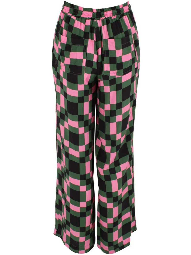 Danenynne Viscose Pants Dk Pine PIX
