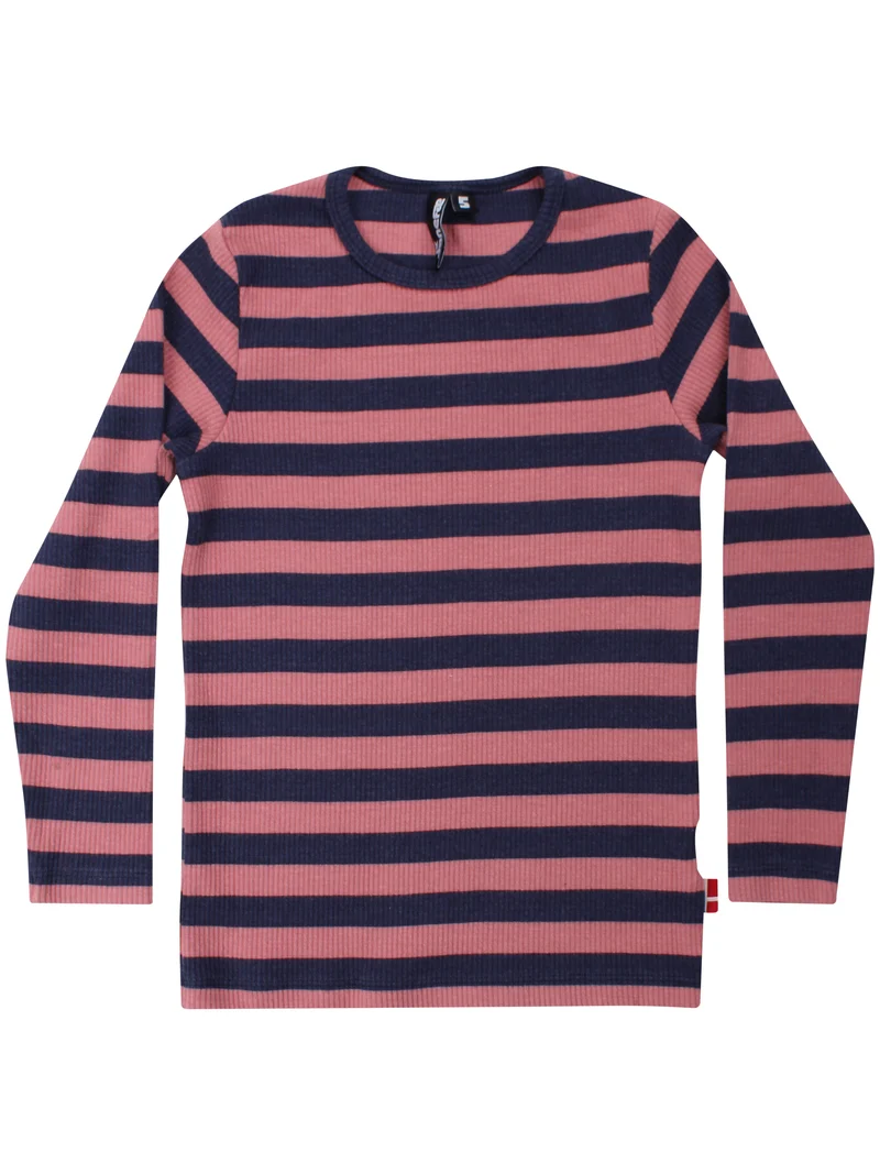 ESS - Danelemonade LS Tee Dark Rose Beige/Navy