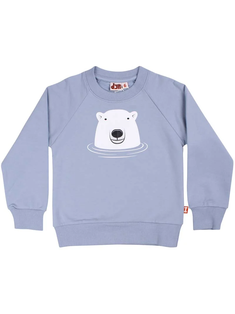 Dyrbellow Sweat Lt Blue Grey NY ISBJOERN