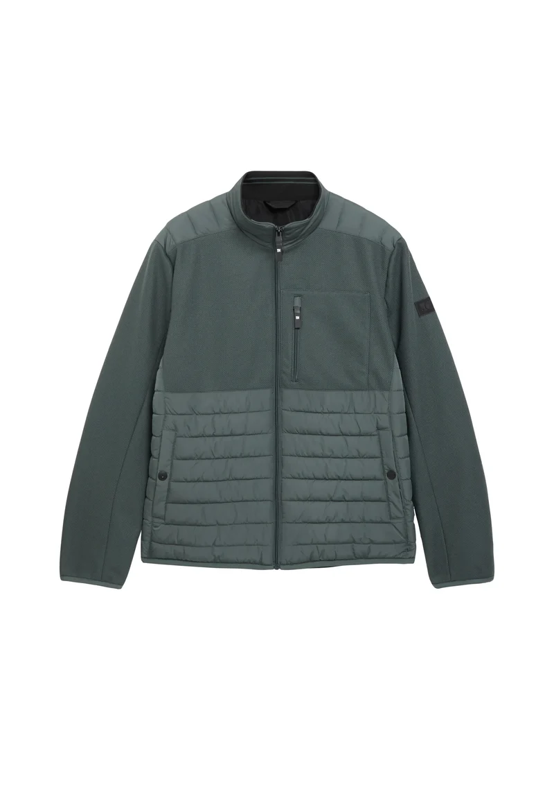 Hybridjacke mit Stehkragen