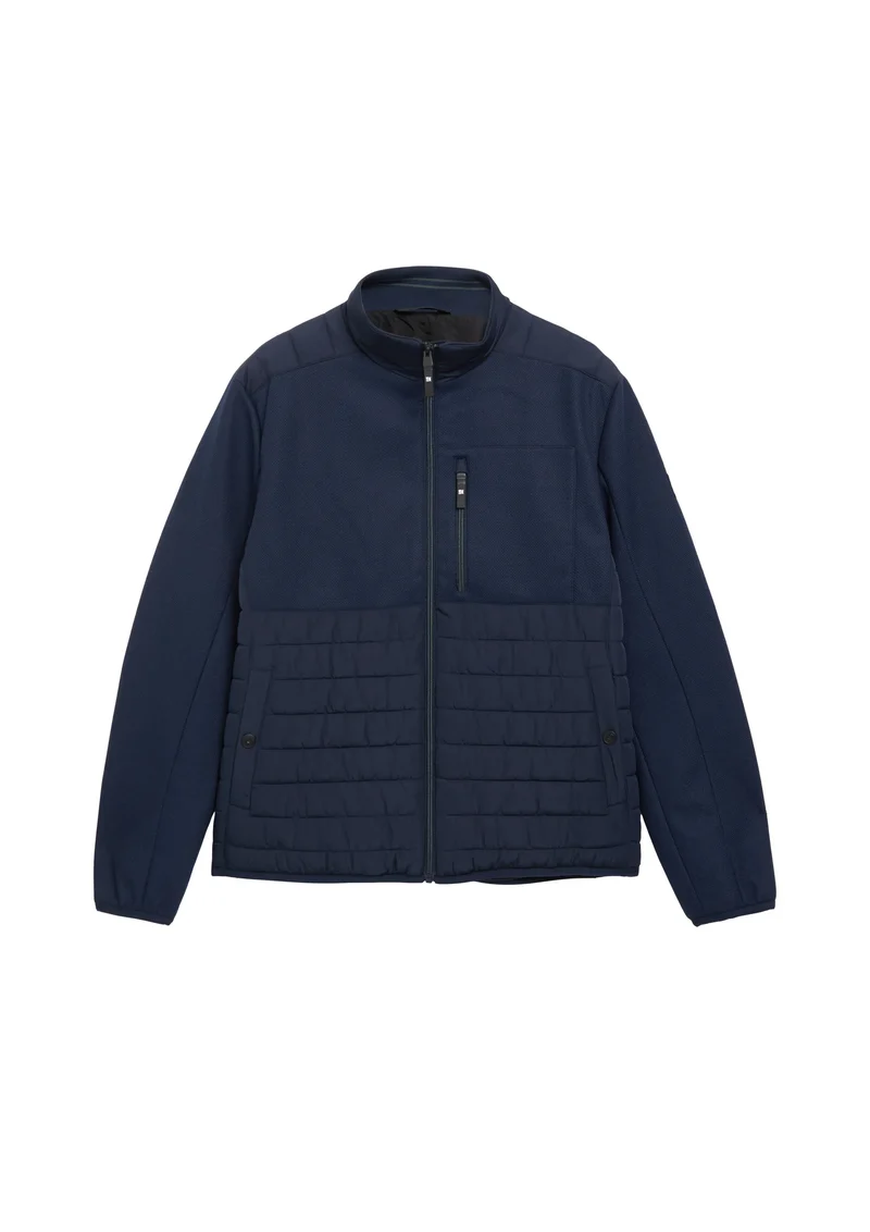 Hybridjacke mit Stehkragen
