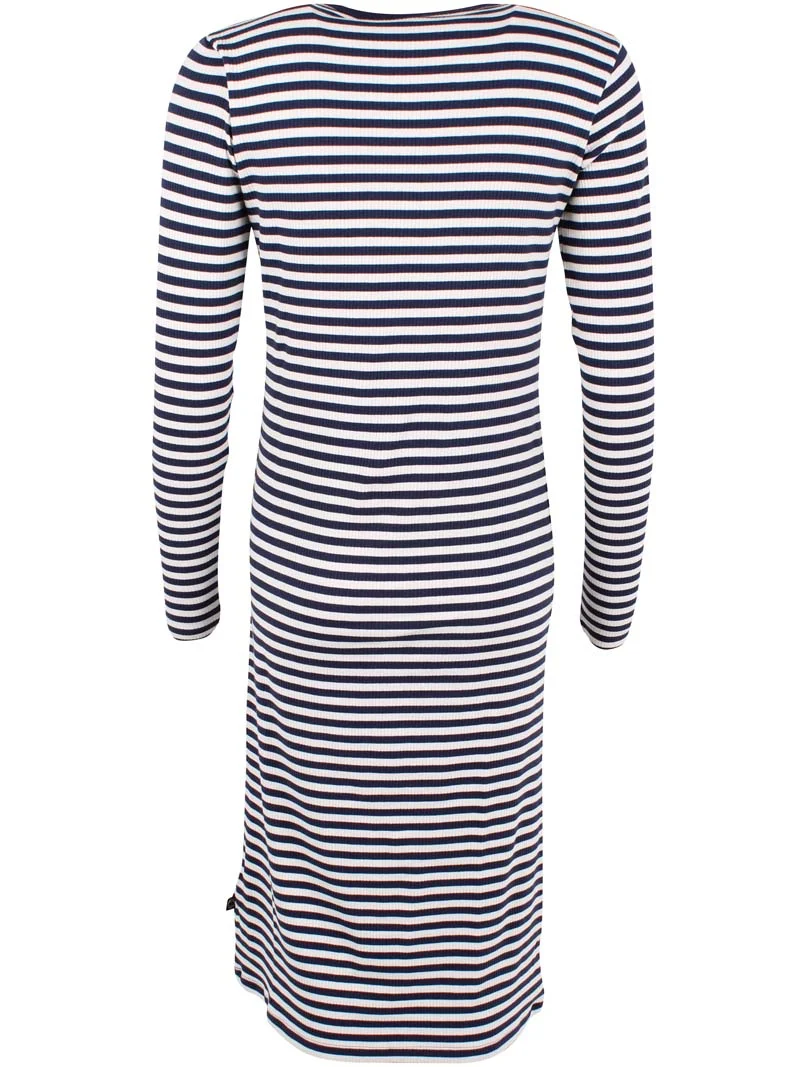 Danicon LS Ribbing Dress Dk Navy/Chalk