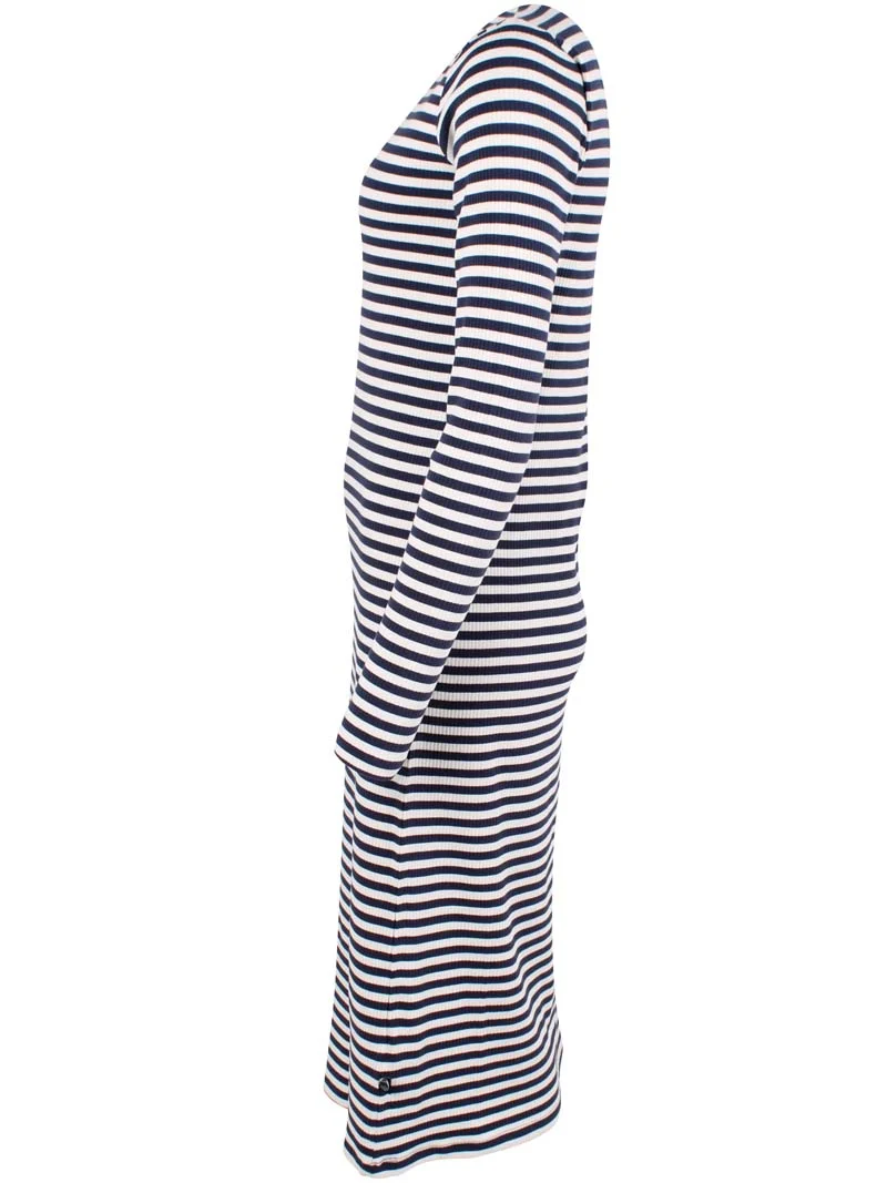 Danicon LS Ribbing Dress Dk Navy/Chalk