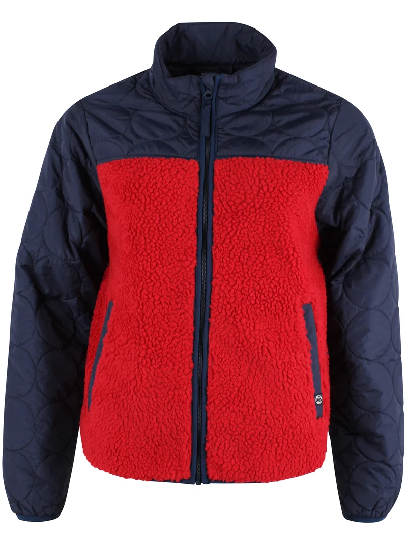 Danehazel Fleece Zip-Up Dk Navy/Dk Red