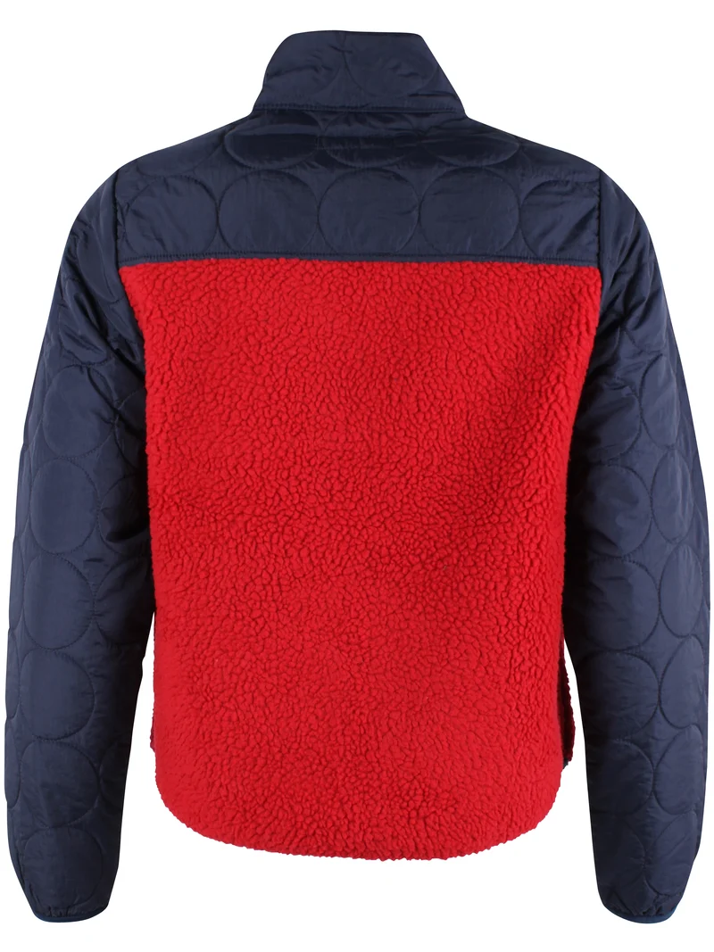 Danehazel Fleece Zip-Up Dk Navy/Dk Red