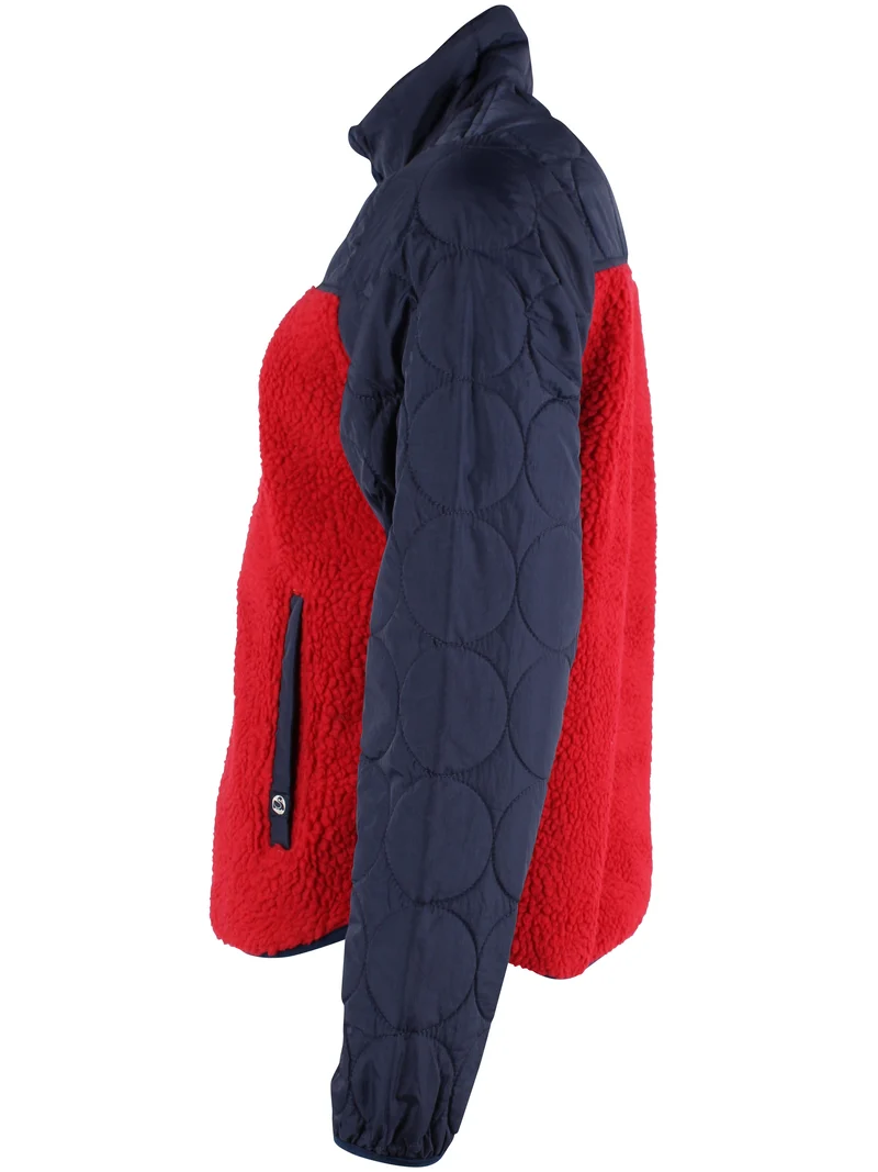Danehazel Fleece Zip-Up Dk Navy/Dk Red