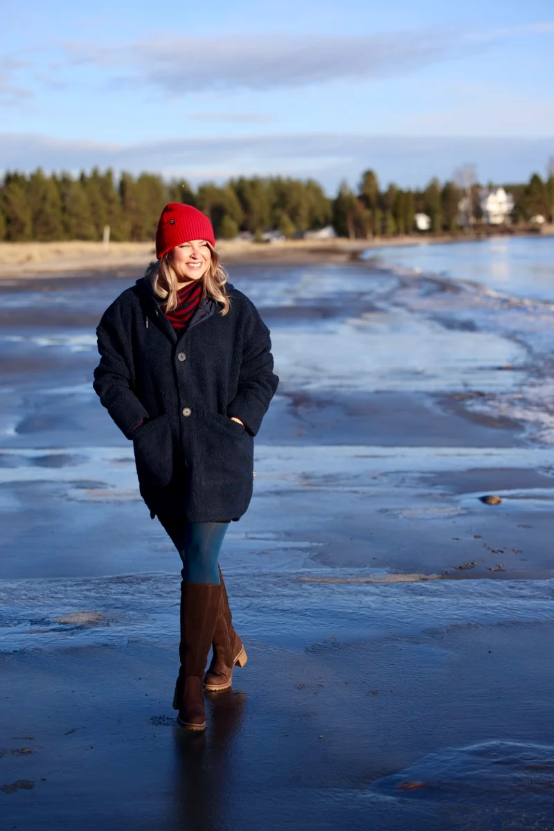 Danewillow Fleece Jacket Dk Navy