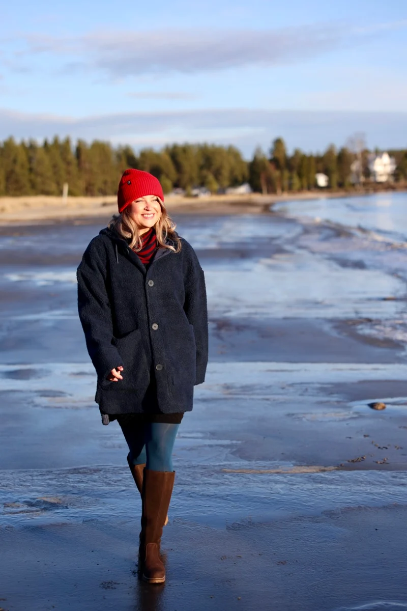 Danewillow Fleece Jacket Dk Navy