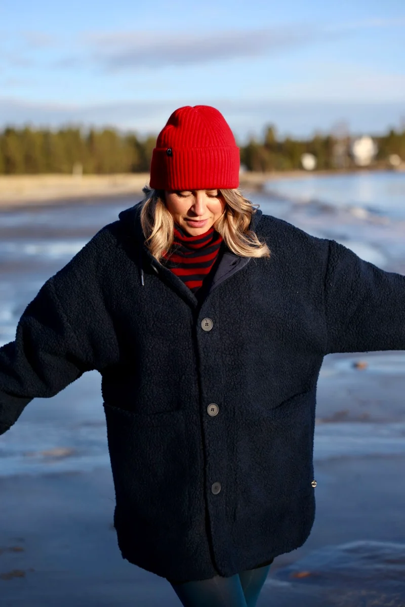 Danewillow Fleece Jacket Dk Navy