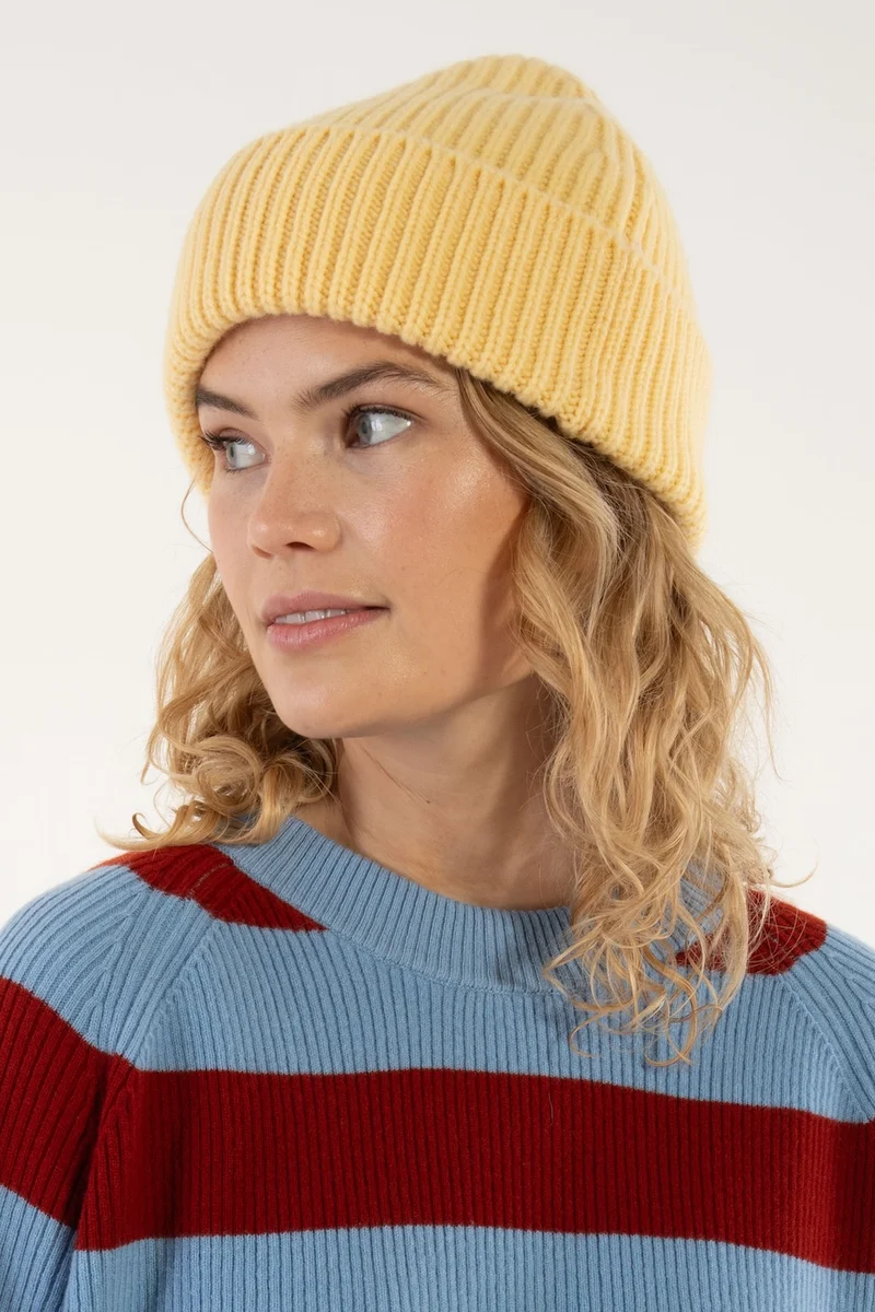 Danewarm Thoughts Merino Beanie Soft Yellow