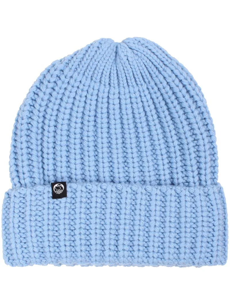 Danefolklore Chunky Wool Beanie Lt Blue Grey