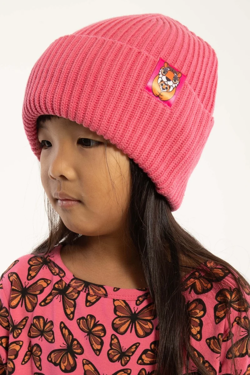 Dyrland Cotton Beanie Spicy Pink