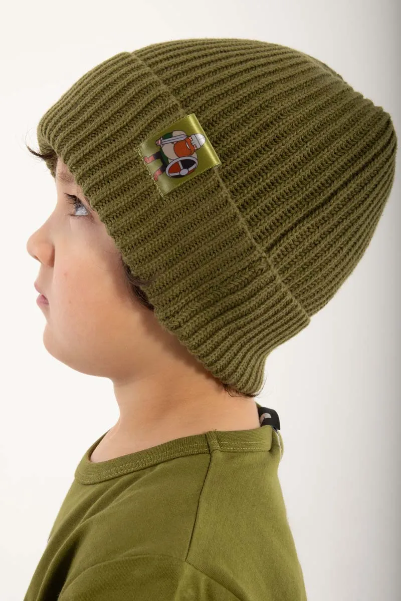 Daneby Cotton Beanie Olive