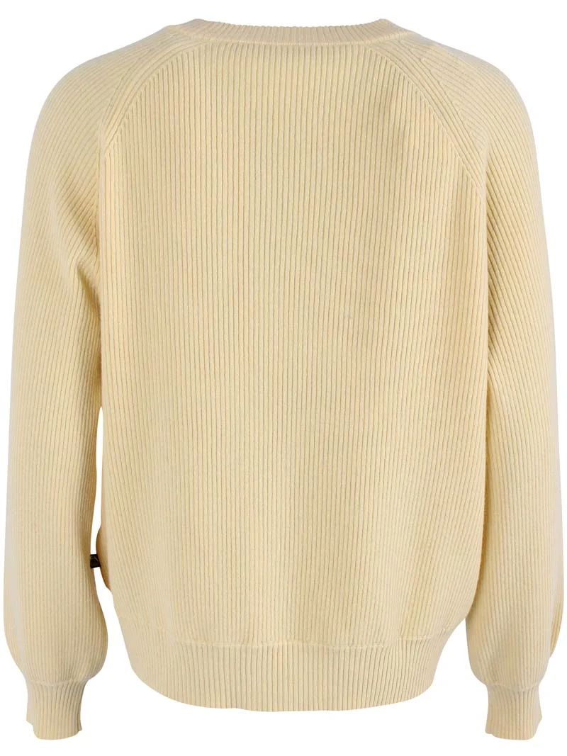 Danerelation Chunky Wool Sweater Soft Yellow