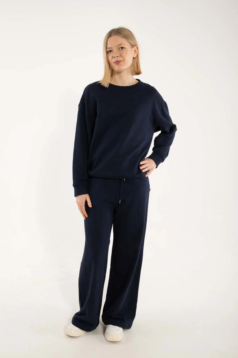 Danepoppy Moleton Sweat Dk Navy