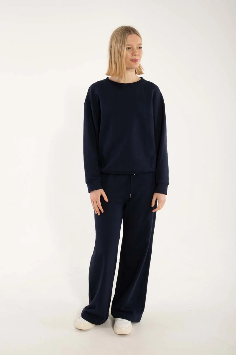 Danepoppy Moleton Sweat Dk Navy