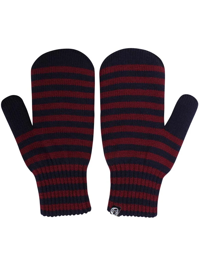 Danicebird Wool Mittens Dk Merlot/Dk Navy