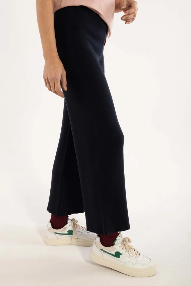 Danexclusive Viscose Pants Dk Navy