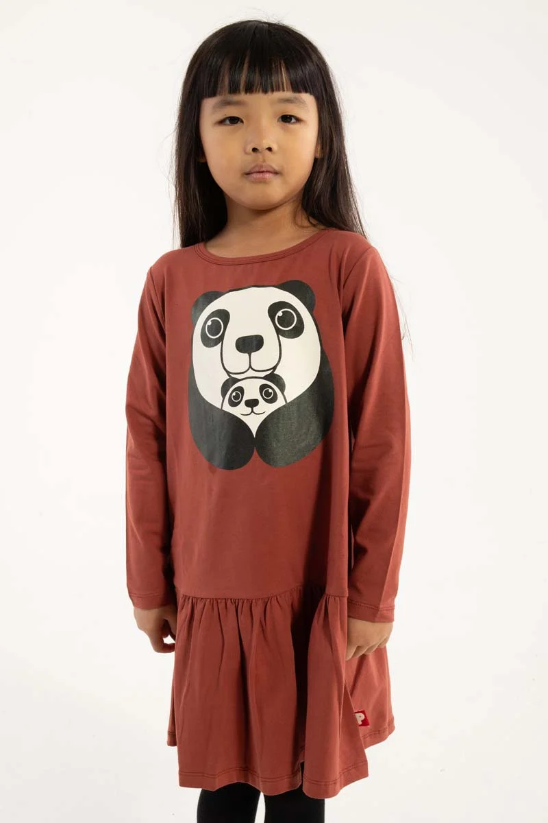 Dyrzanzi Dress LS Dk Brick PANDAMOR