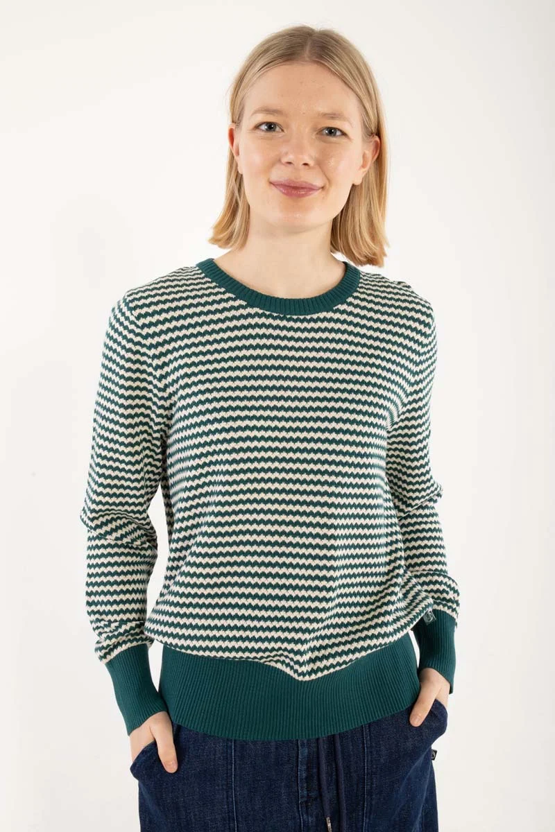 Danefox Pearl Knit Sweater Dk Slate/Chalk
