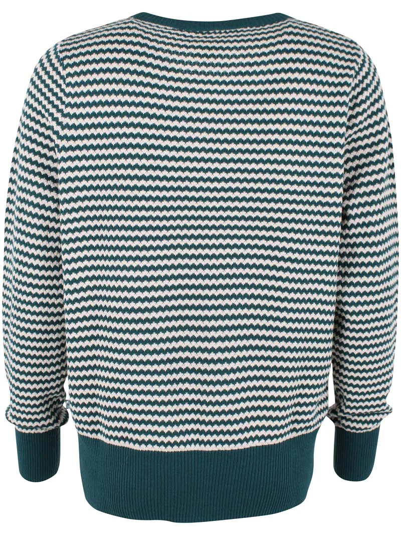 Danefox Pearl Knit Sweater Dk Slate/Chalk