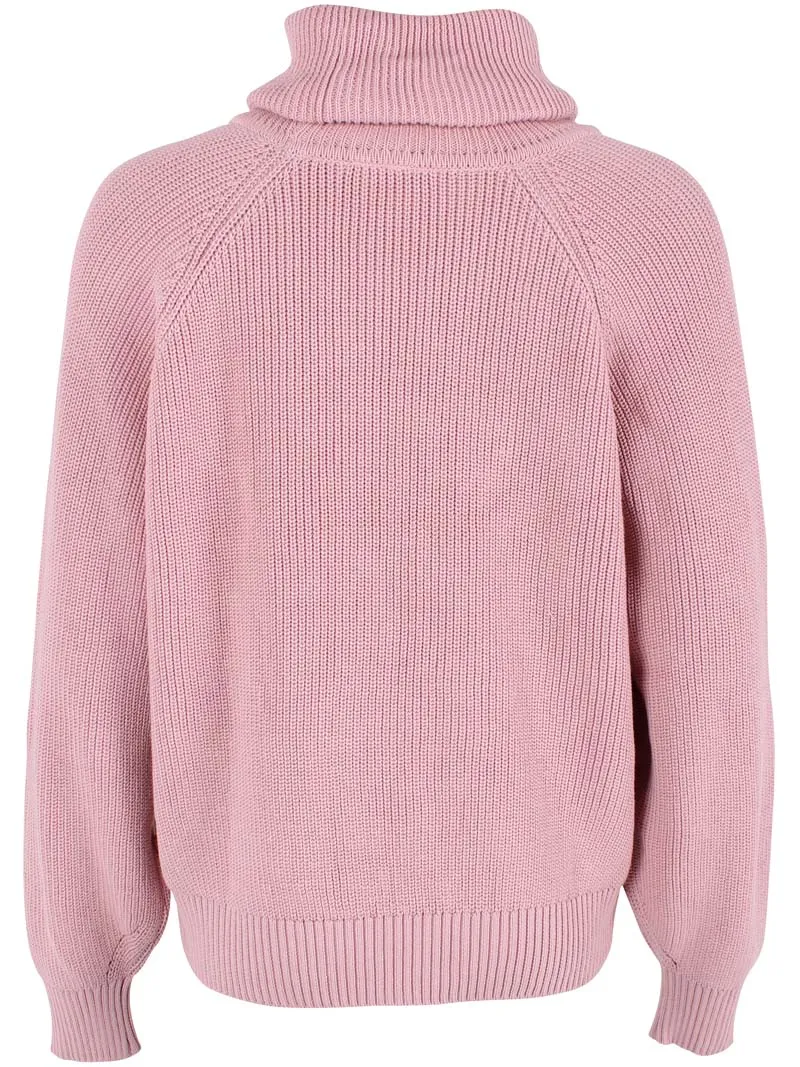 Danecountry Cotton Rollneck Sweater Cold Pink