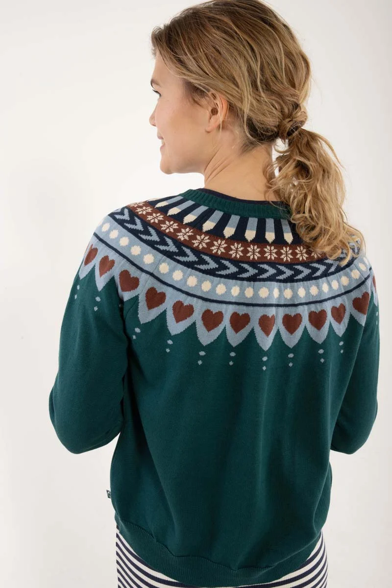 Danesweetheart Cotton Cardigan Dk Slate