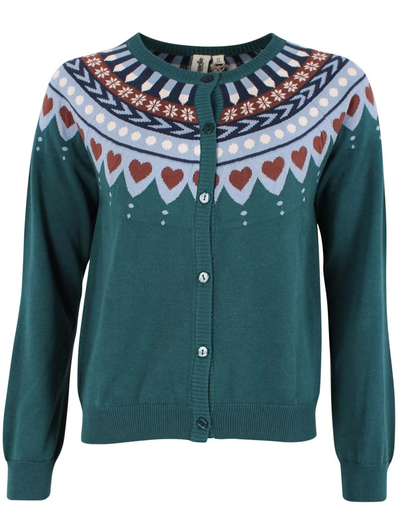 Danesweetheart Cotton Cardigan Dk Slate