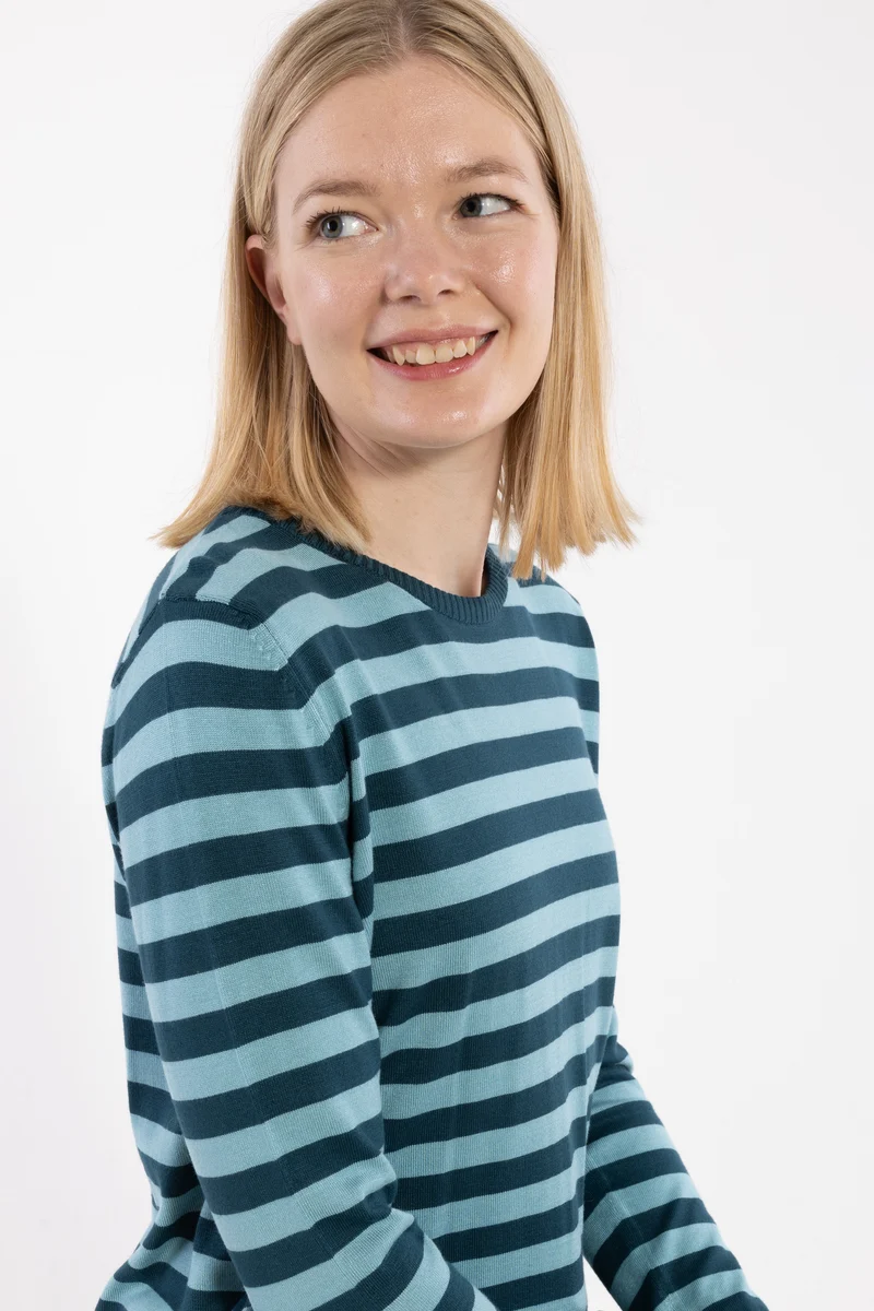 Danedinner Viscose Sweater Dk Slate/Grey Duck