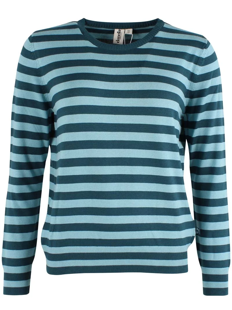 Danedinner Viscose Sweater Dk Slate/Grey Duck