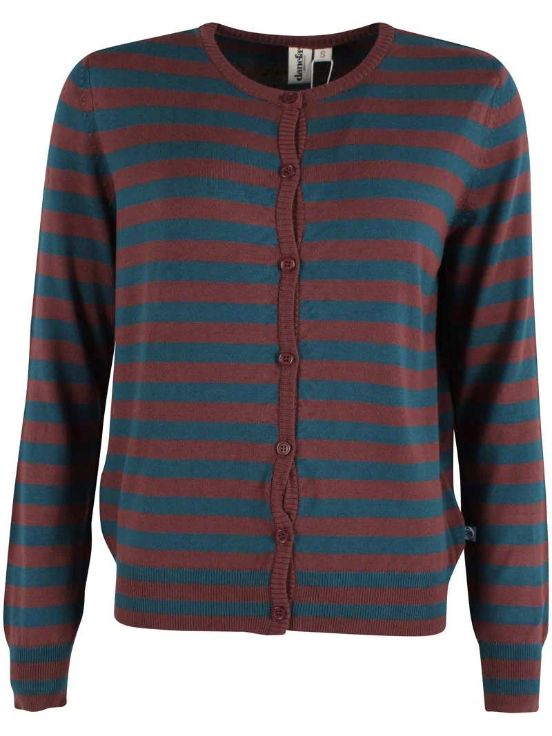 Danelunch Viscose Cardigan Dk Merlot/Dk Slate