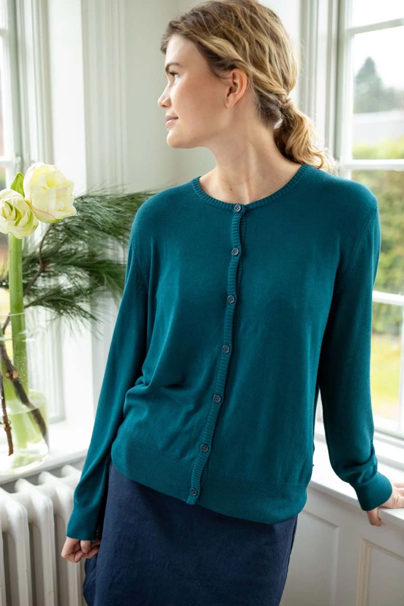 Danelunch Viscose Cardigan Dk Slate