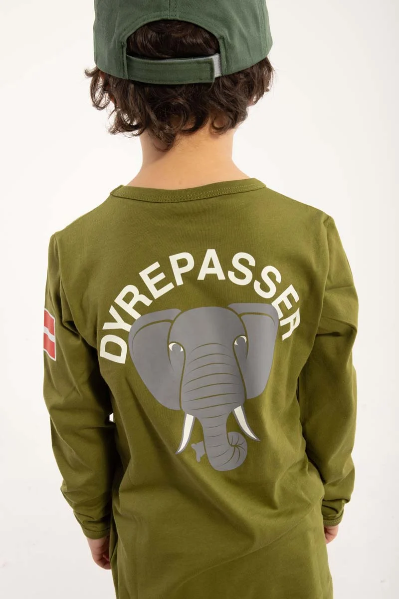 Dyrepasser LS T Olive ELEFANT