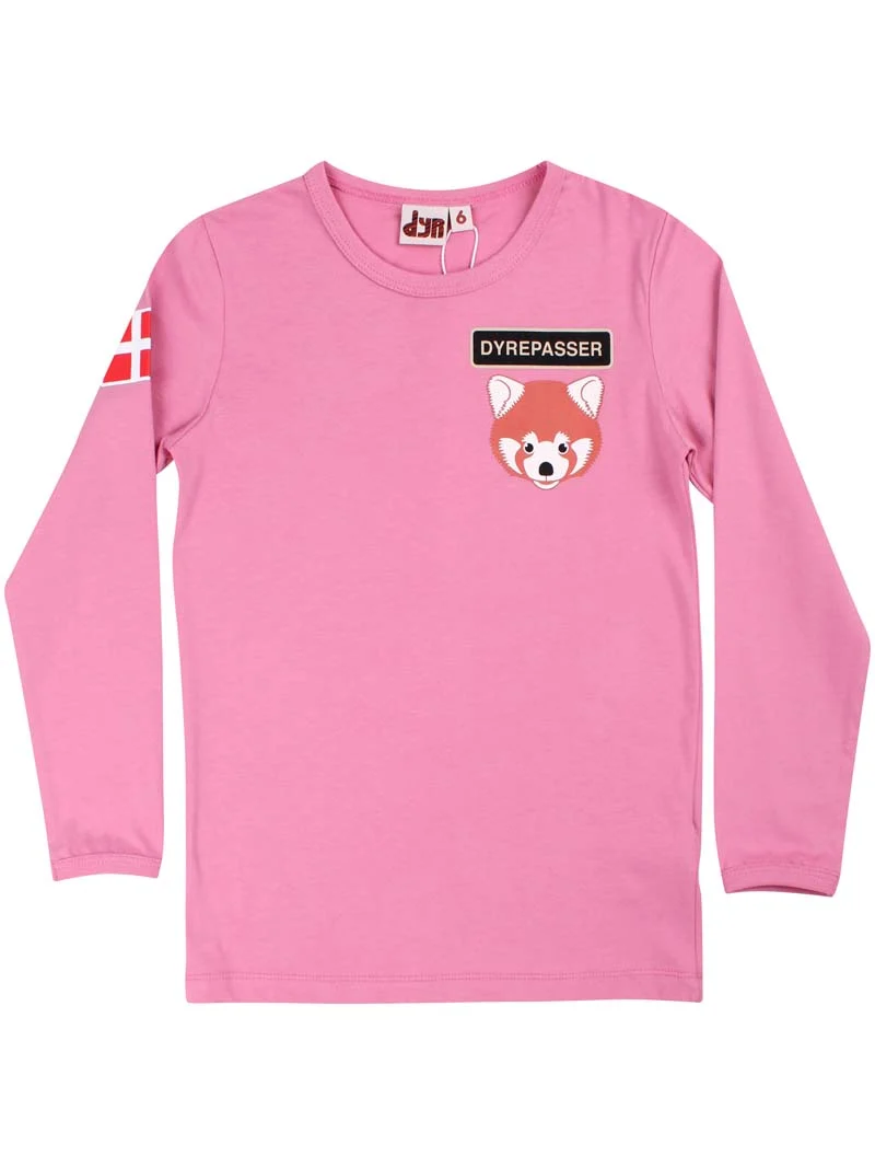 Dyrepasser LS T Rose ROED PANDA