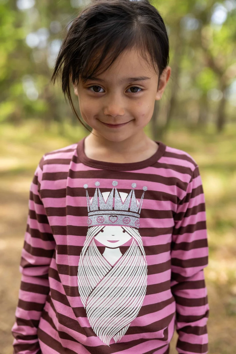 Danebasic Longsleeve Rose/Dk Merlot PRINSESSE