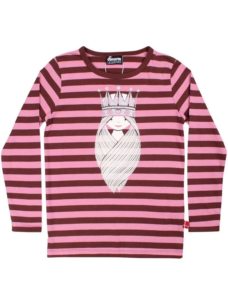 Danebasic Longsleeve Rose/Dk Merlot PRINSESSE