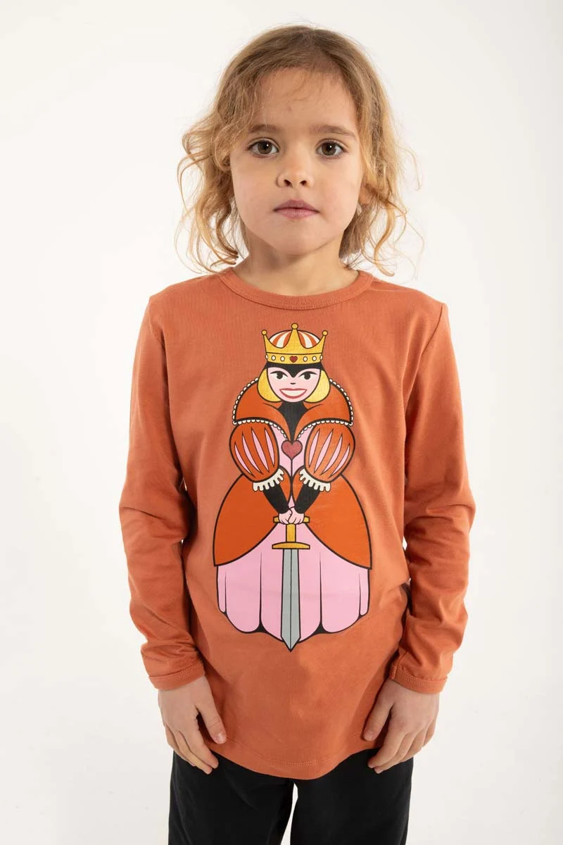 Danebasic Longsleeve Terracotta DRONNING DIN VEN
