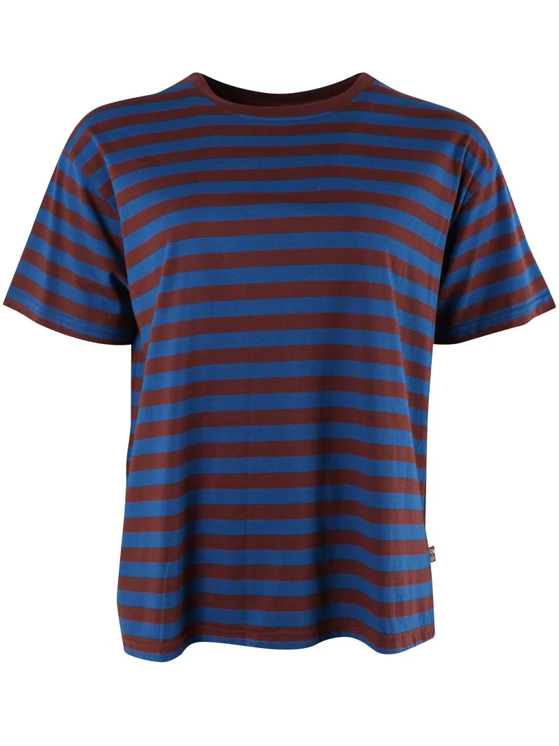 Danebasic Boxy Tee Ocean Blue/Dk Merlot