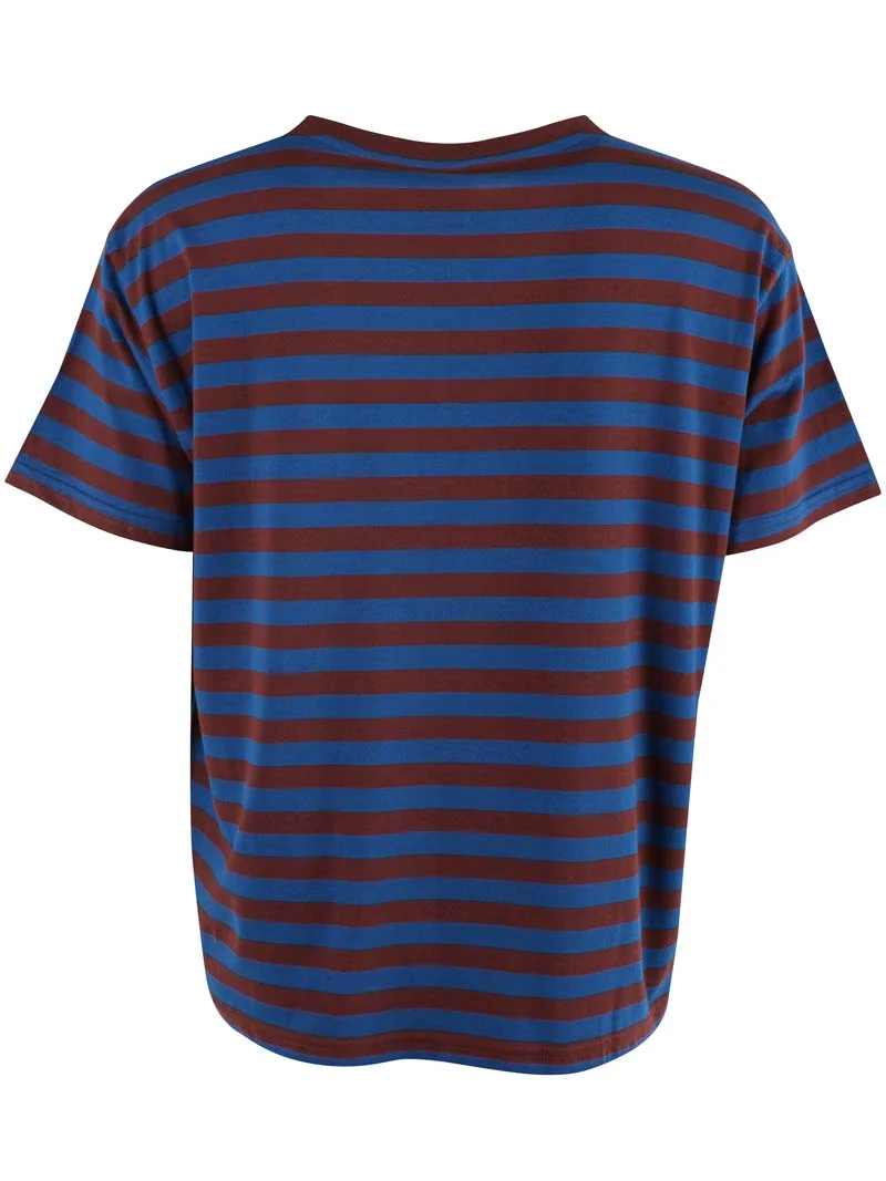 Danebasic Boxy Tee Ocean Blue/Dk Merlot