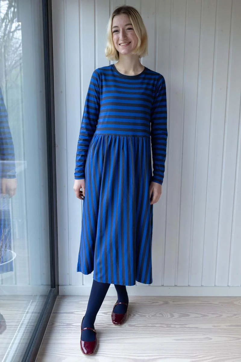 Danebasic Kroeyer LS Dress Dk Navy/Blue