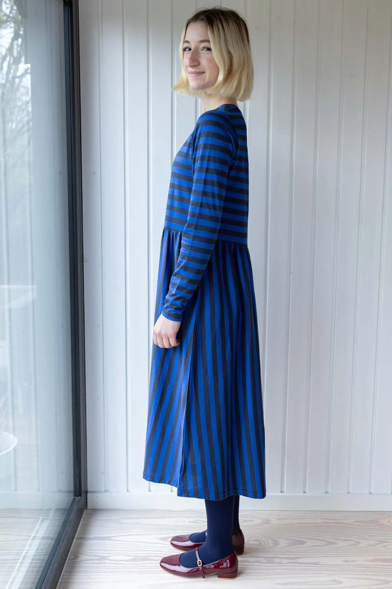 Danebasic Kroeyer LS Dress Dk Navy/Blue