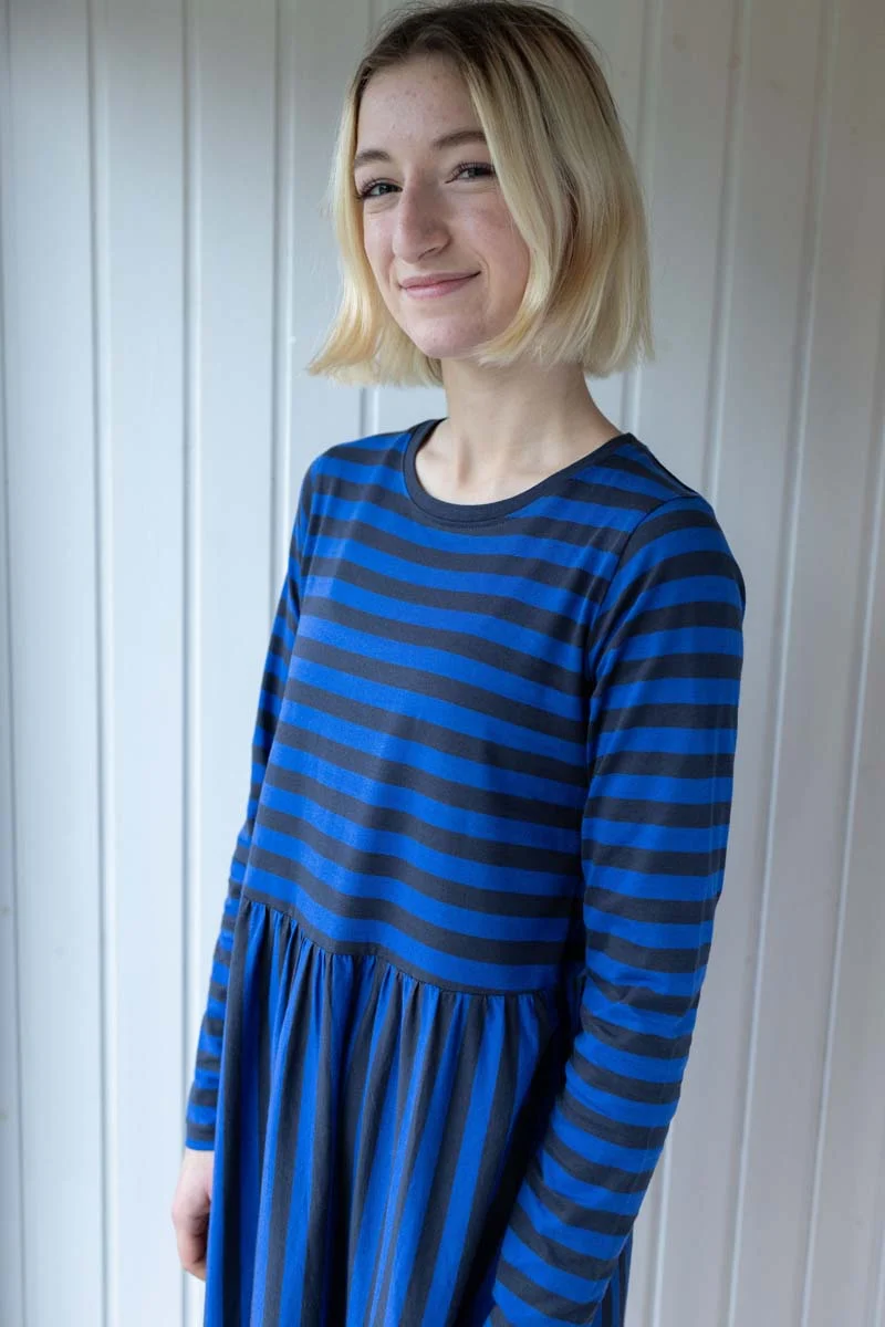 Danebasic Kroeyer LS Dress Dk Navy/Blue